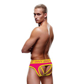 ENVY Solid Jock - Pink/Yellow Mens Underwear Jocks and G-Strings